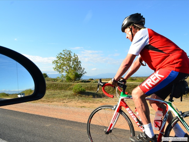 Cycling along the French Mediterranean coast