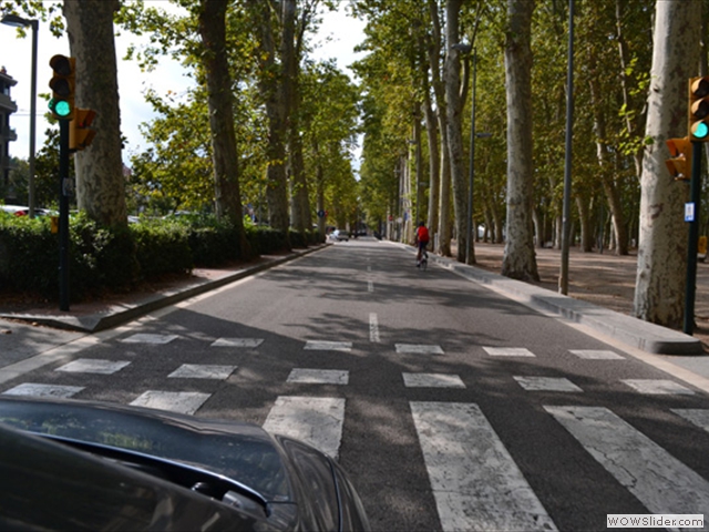 Cycling through Girona