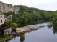 Rocky cliff face River Anglin